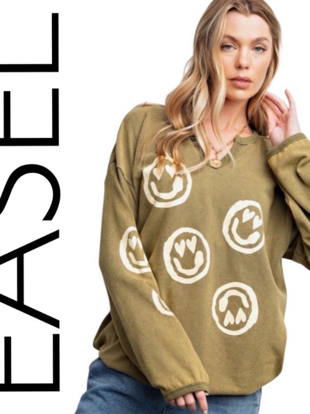 EASEL NWOT SWEATSHIRT